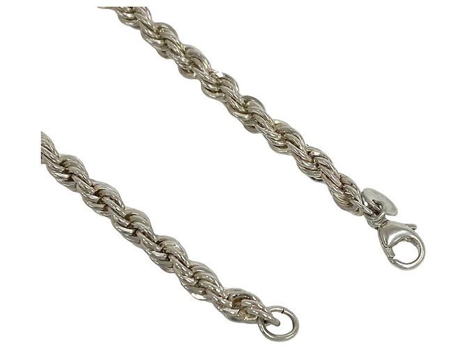 Tiffany & Co Bracciale con Charm Tiffany Vintage Twist Rope Argento - vista 4