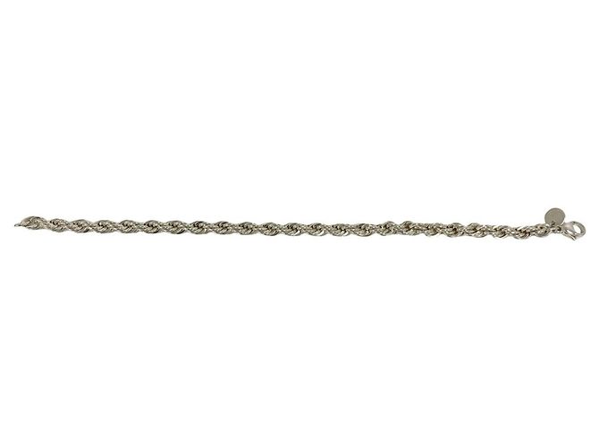 Tiffany & Co Bracciale con Charm Tiffany Vintage Twist Rope Argento - vista 5