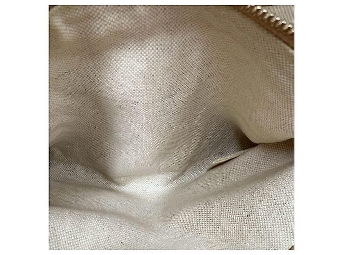 Borsa Tote GUCCI Swing Logo Canvas Leather Marrone Beige - vista 10