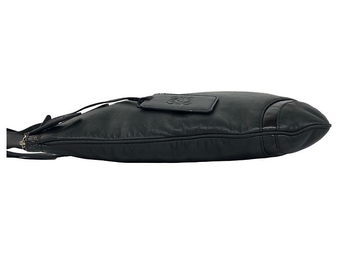 Mini borsa tote Loewe in pelle nappa nera Nero - vista 5