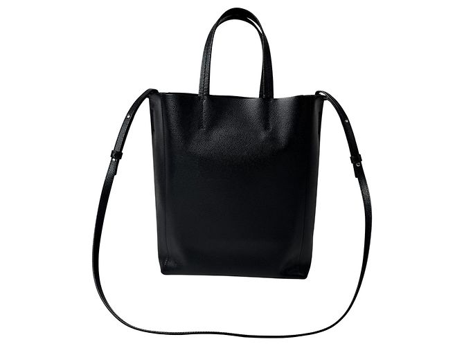 Céline Celine Vertical Cabas Small Borsa Tote 2-Way Nero - vista 2