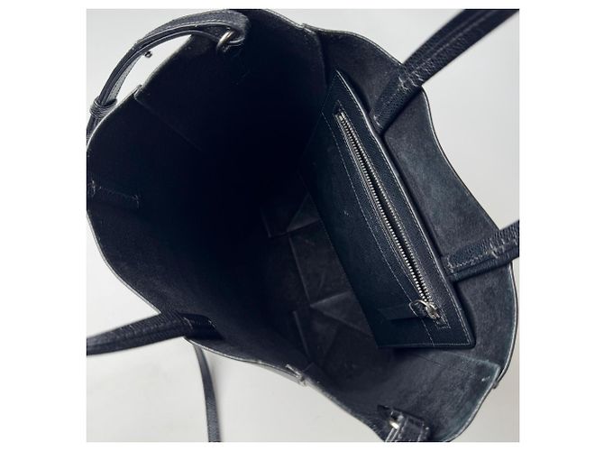 Céline Celine Vertical Cabas Small Borsa Tote 2-Way Nero - vista 8