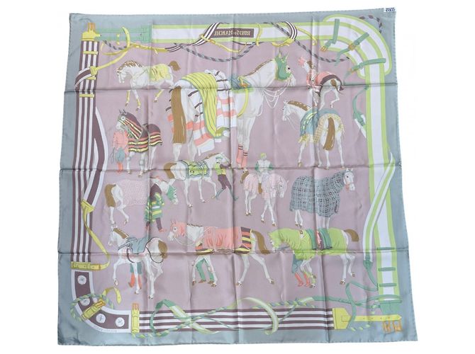 Hermès Foulard Hermes Carre 90 Ronds de Marche Multicolore - vista 2