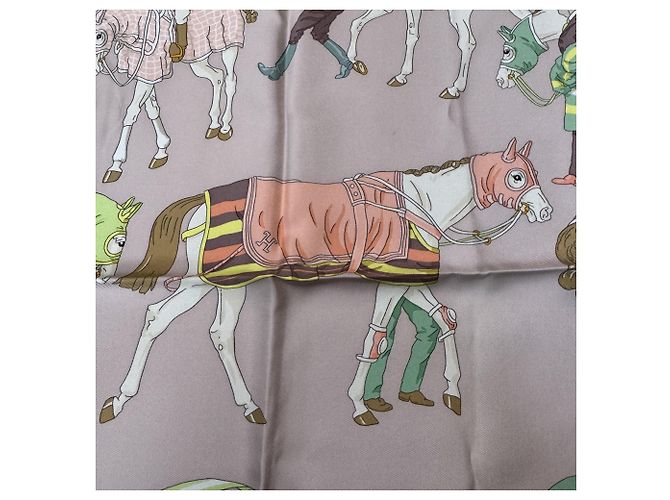 Hermès Foulard Hermes Carre 90 Ronds de Marche Multicolore - vista 3