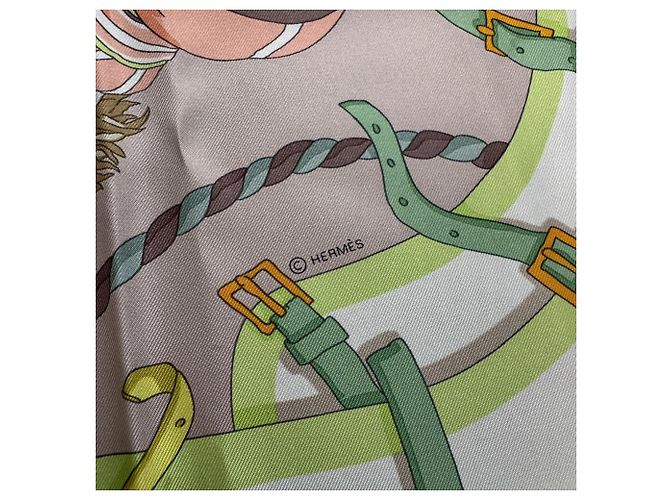 Hermès Foulard Hermes Carre 90 Ronds de Marche Multicolore - vista 7