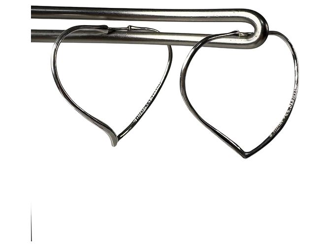 Orecchini a cerchio Tiffany & Co. Open Heart Argento - vista 2