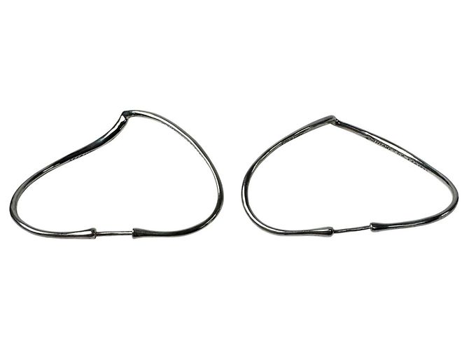 Orecchini a cerchio Tiffany & Co. Open Heart Argento - vista 7