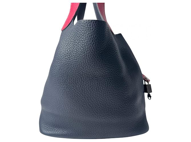 Hermès Borsa Hermes Picotin Lock MM Blu - vista 4