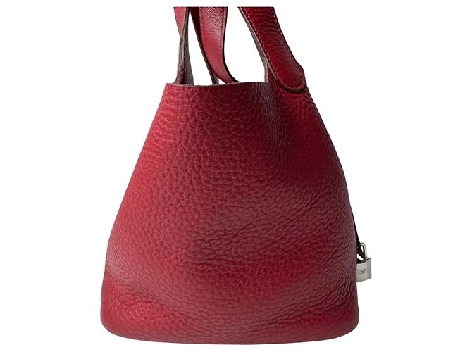 Hermès Hermes Picotin Lock PM Handtasche Rot - Ansicht 4
