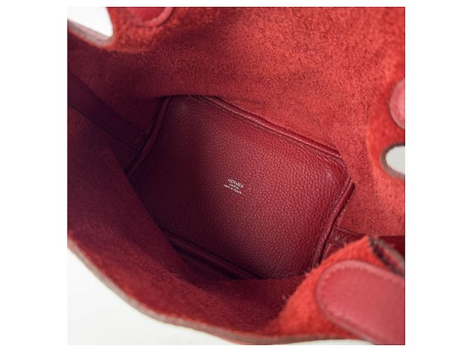 Hermès Hermes Picotin Lock PM Handtasche Rot - Ansicht 7