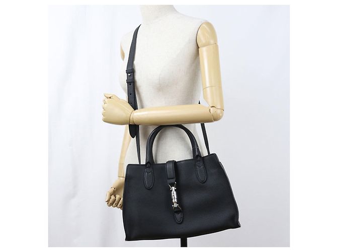 Borsa a mano Gucci in pelle nera Nero - vista 7