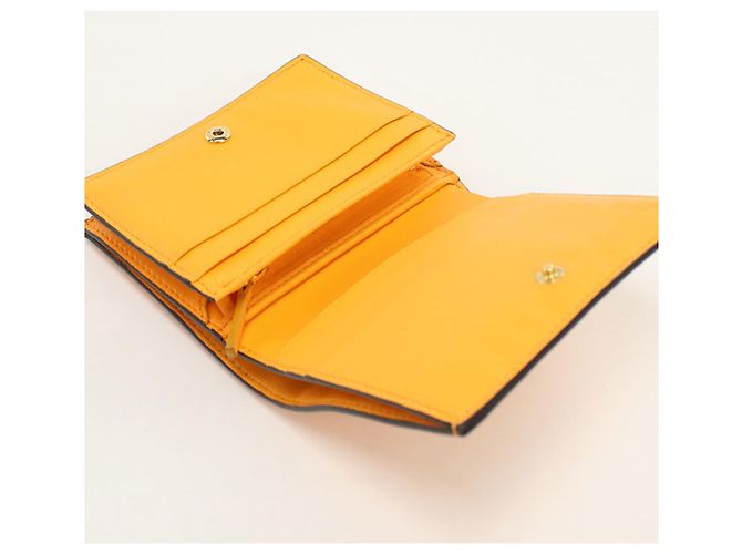 Fendi Bi-Fold Geldbörse Orange Leder - Ansicht 3