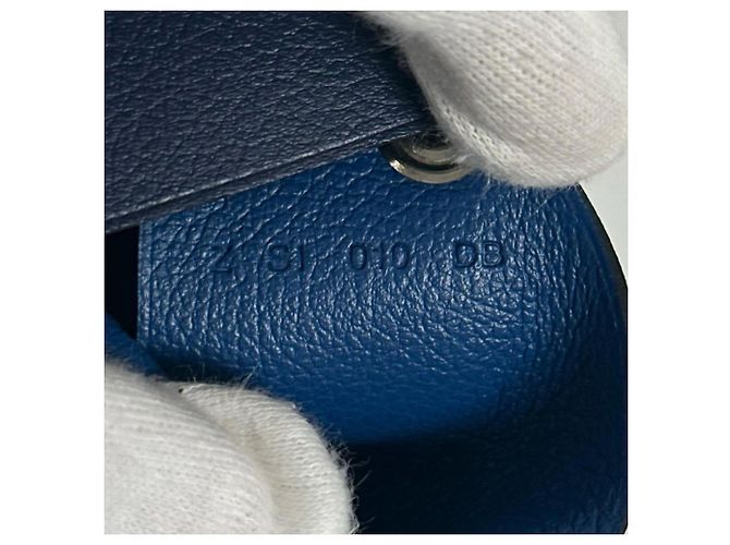 Hermès Hermes Calvi Duo Compact Card Case Azul - vista 10