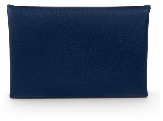 Hermès Hermes Calvi Duo Compact Card Case Azul - vista 3