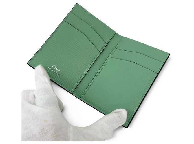 Cartier Leather Card Case Dark green - view 5
