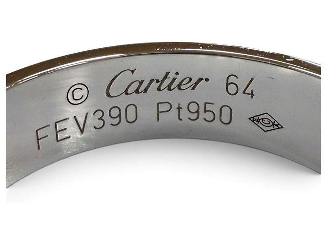 Anello Cartier Love in Platino 950 Argento - vista 5