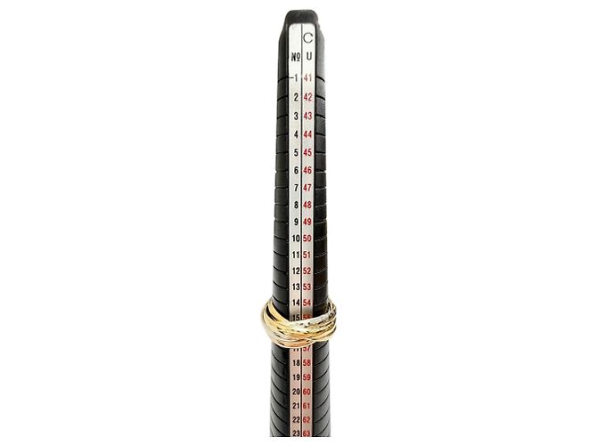 Cartier Trinity 5-Ring Band Ring Golden - Ansicht 10