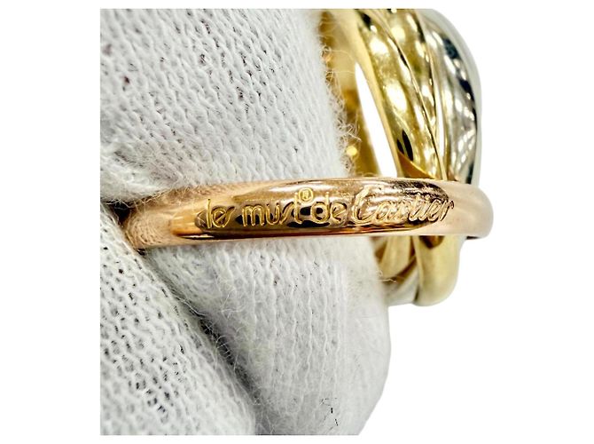 Cartier Trinity 5-Ring Band Ring Golden - Ansicht 6