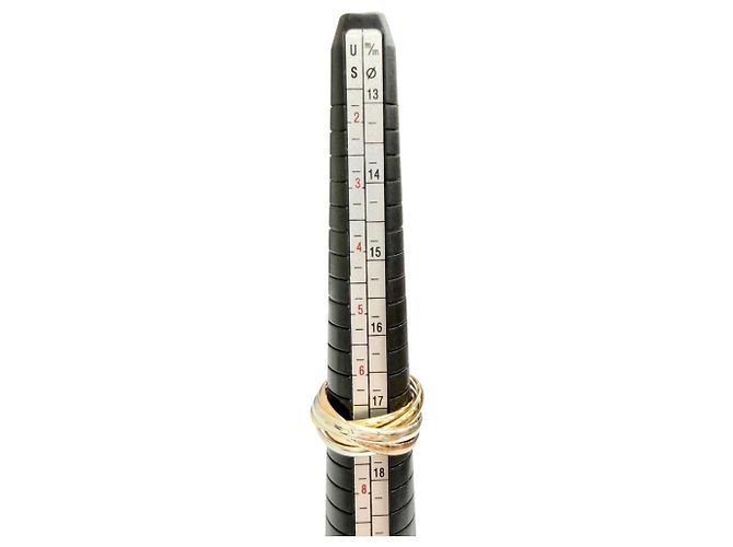 Cartier Trinity 5-Ring Band Ring Golden - Ansicht 9