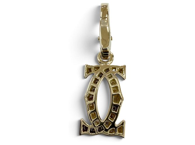 Collana con pendente Cartier in oro giallo 18K e diamanti D'oro - vista 2