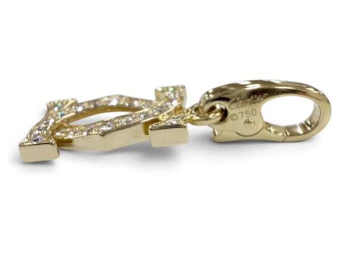 Collana con pendente Cartier in oro giallo 18K e diamanti D'oro - vista 3