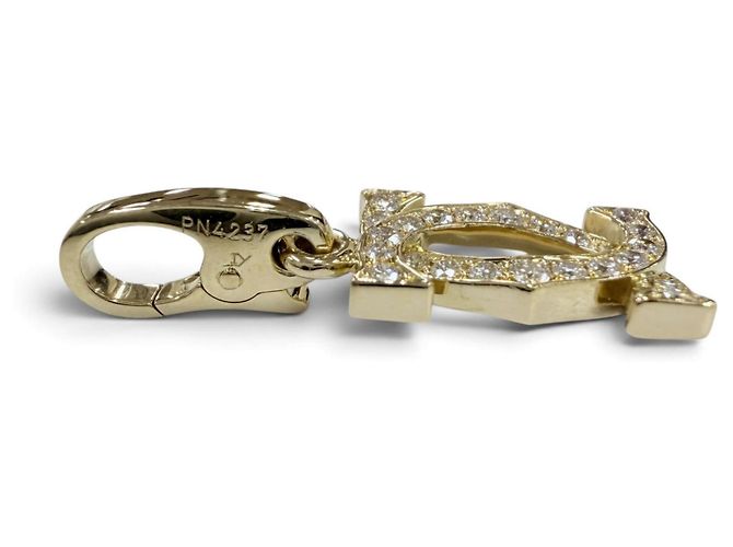 Collana con pendente Cartier in oro giallo 18K e diamanti D'oro - vista 4