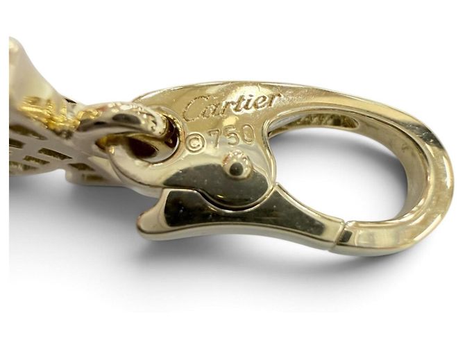 Collana con pendente Cartier in oro giallo 18K e diamanti D'oro - vista 5