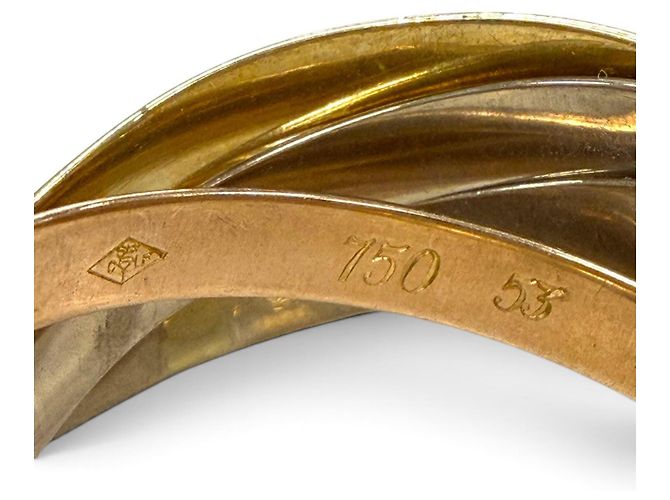 Anillo Cartier Trinity de 5 hileras Dorado - vista 5