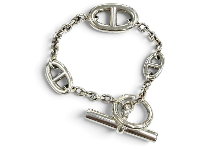Hermès Bracciale HERMES Farandole AG925 Chaine d'Ancre Argento - vista 3