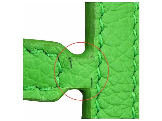 Fendi Zucca Pattern Leather Handbag Charm Brown Green - view 9