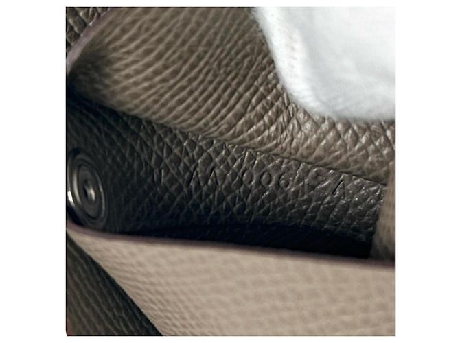 Hermès Monedero Hermes Bastia Veau Epsom Etoupe Gris pardo - vista 8