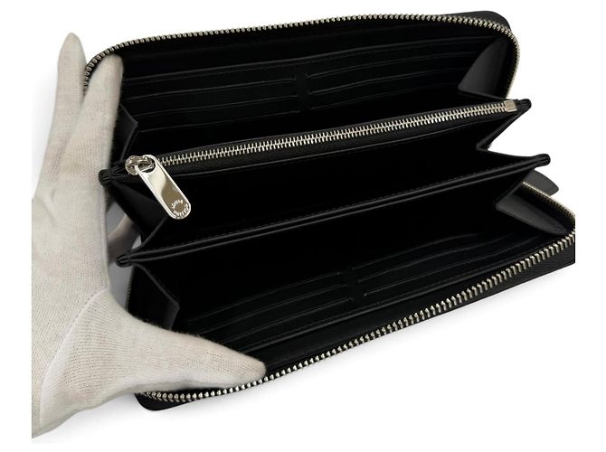 Cartera Zippy de piel Mahina Louis Vuitton Negro - vista 6