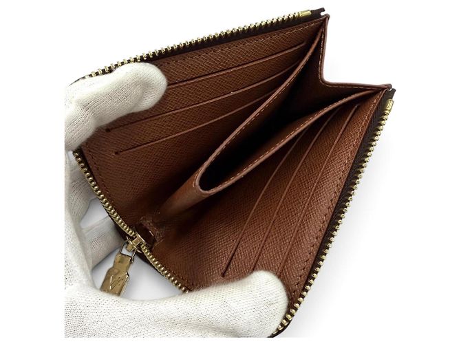 Monedero Compacto Louis Vuitton en piel Armagnac - vista 5