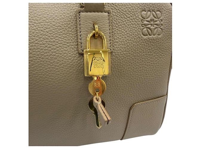 Borsa Loewe Amazona 28 in Beige - vista 10
