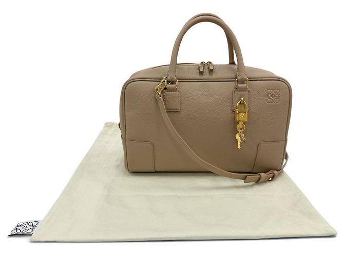Borsa Loewe Amazona 28 in Beige - vista 2