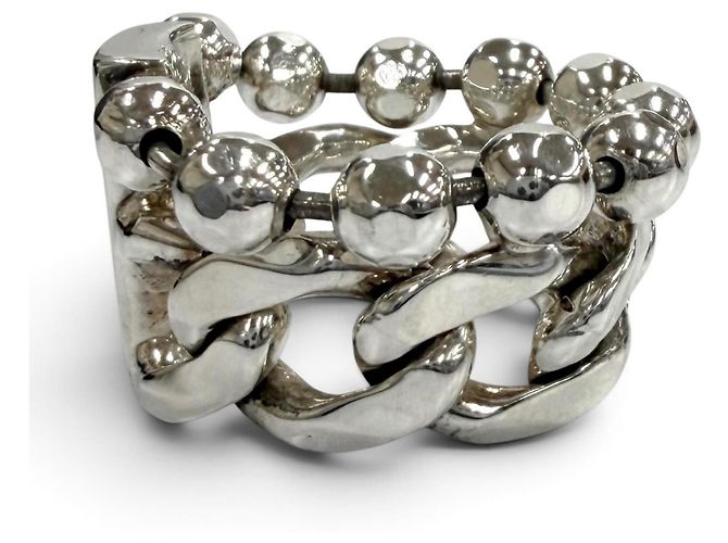 Gucci Ring aus Sterlingsilber mit Kugelkette - Ansicht 3