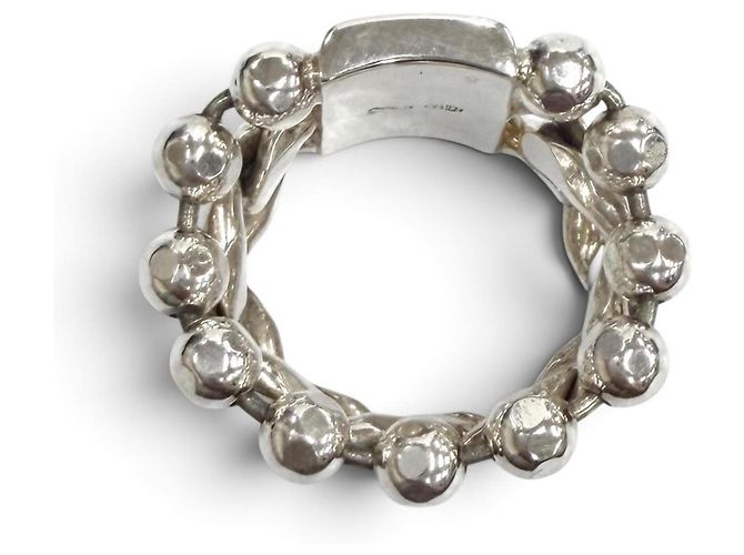 Gucci Ring aus Sterlingsilber mit Kugelkette - Ansicht 5