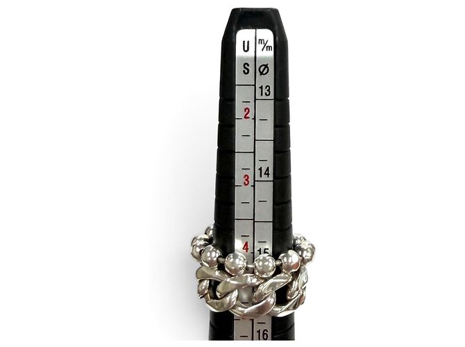 Gucci Ring aus Sterlingsilber mit Kugelkette - Ansicht 9