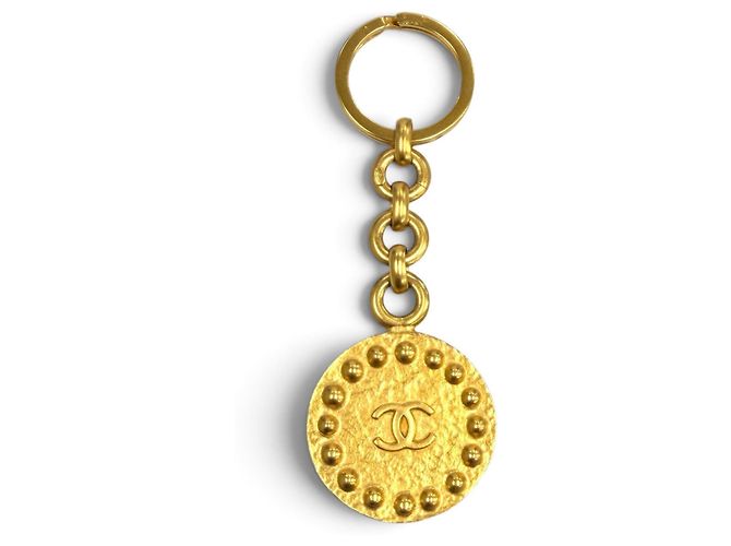 Timeless Portachiavi Chanel Vintage 97A Coco Mark D'oro - vista 2