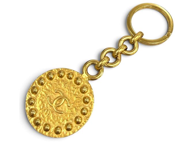 Timeless Portachiavi Chanel Vintage 97A Coco Mark D'oro - vista 4