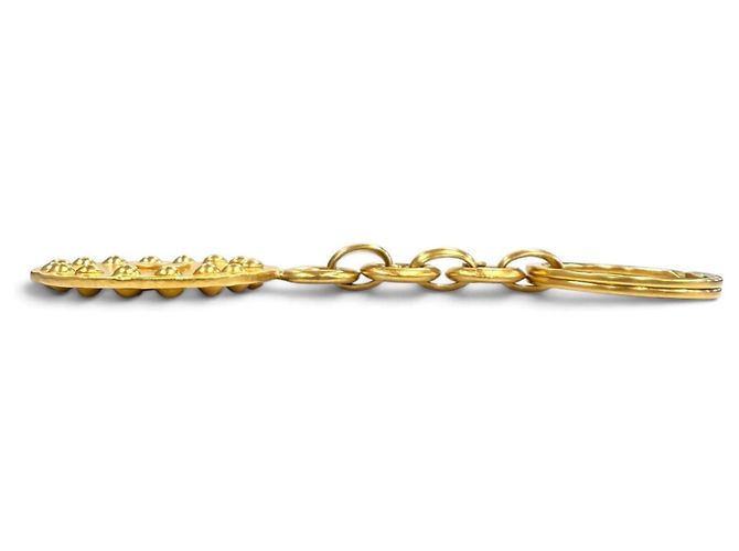 Timeless Portachiavi Chanel Vintage 97A Coco Mark D'oro - vista 5