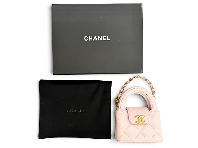 Chanel Coco Mark Mini Kelly Micro Bag Charm Rosa - vista 2