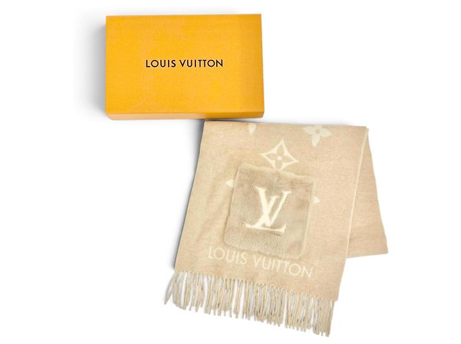Stola in cashmere e seta Louis Vuitton Beige - vista 2