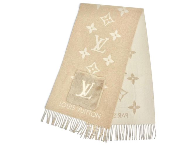Stola in cashmere e seta Louis Vuitton Beige - vista 4