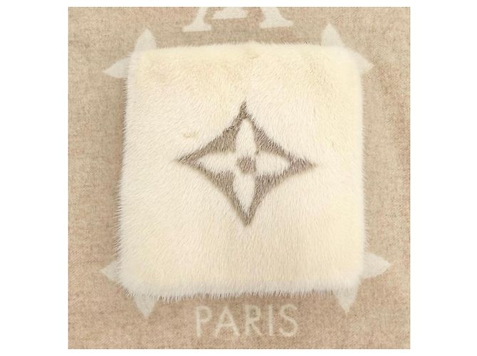 Stola in cashmere e seta Louis Vuitton Beige - vista 8