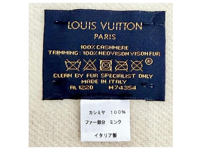 Stola in cashmere e seta Louis Vuitton Beige - vista 9