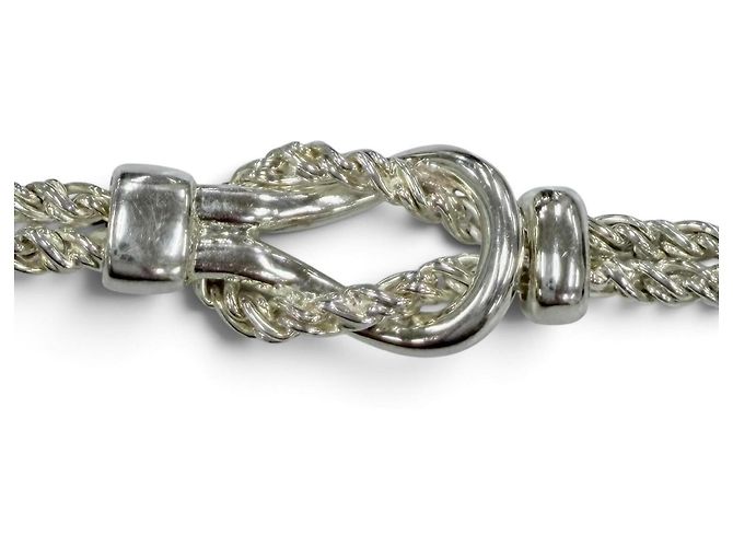 Tiffany & Co Bracciale con charm Tiffany Vintage Double Glove Argento - vista 3