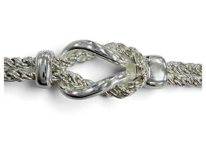 Tiffany & Co Bracciale con charm Tiffany Vintage Double Glove Argento - vista 4