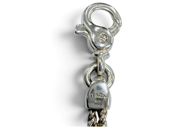 Tiffany & Co Bracciale con charm Tiffany Vintage Double Glove Argento - vista 7