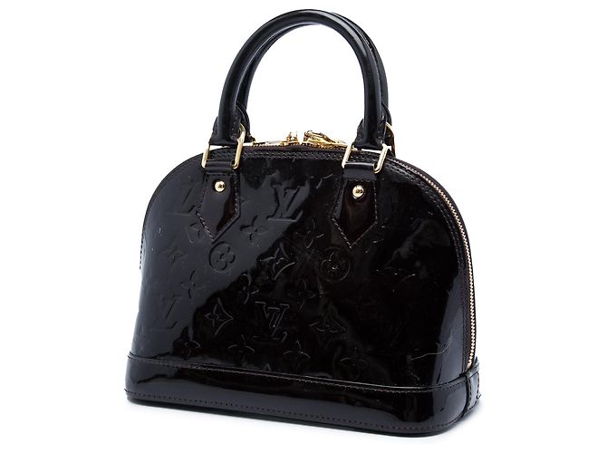 Louis Vuitton Purple Monogram Vernis Alma BB Porpora - vista 2